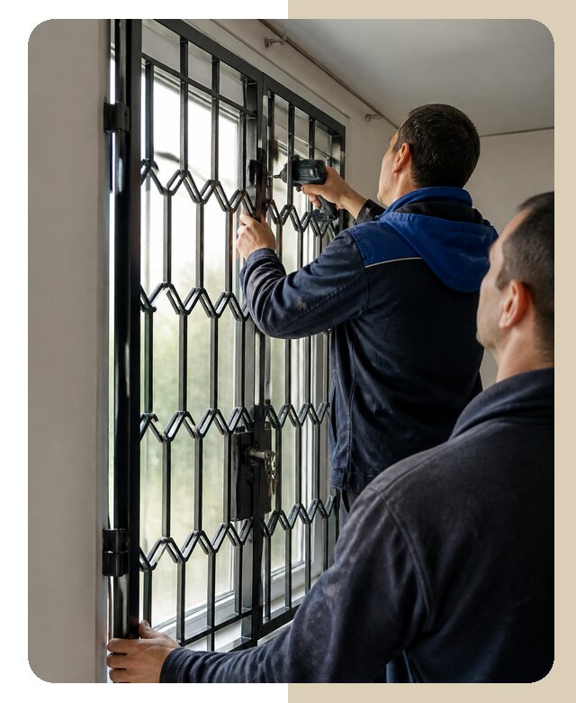Установка распашных решеток в Рассказове цена от 6640 р. | ДвериЛегко-Рсз