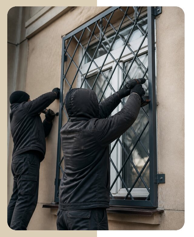 Установка антивандальных решеток на окна в Рассказове